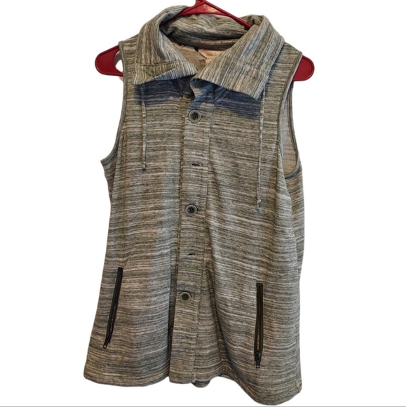 Matilda Jane Clothing Gray Heathered Vest Women's Small - Picture 1 of 5